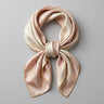 Pure Mulberry Silk Knot Scarf in Champagne & Blush